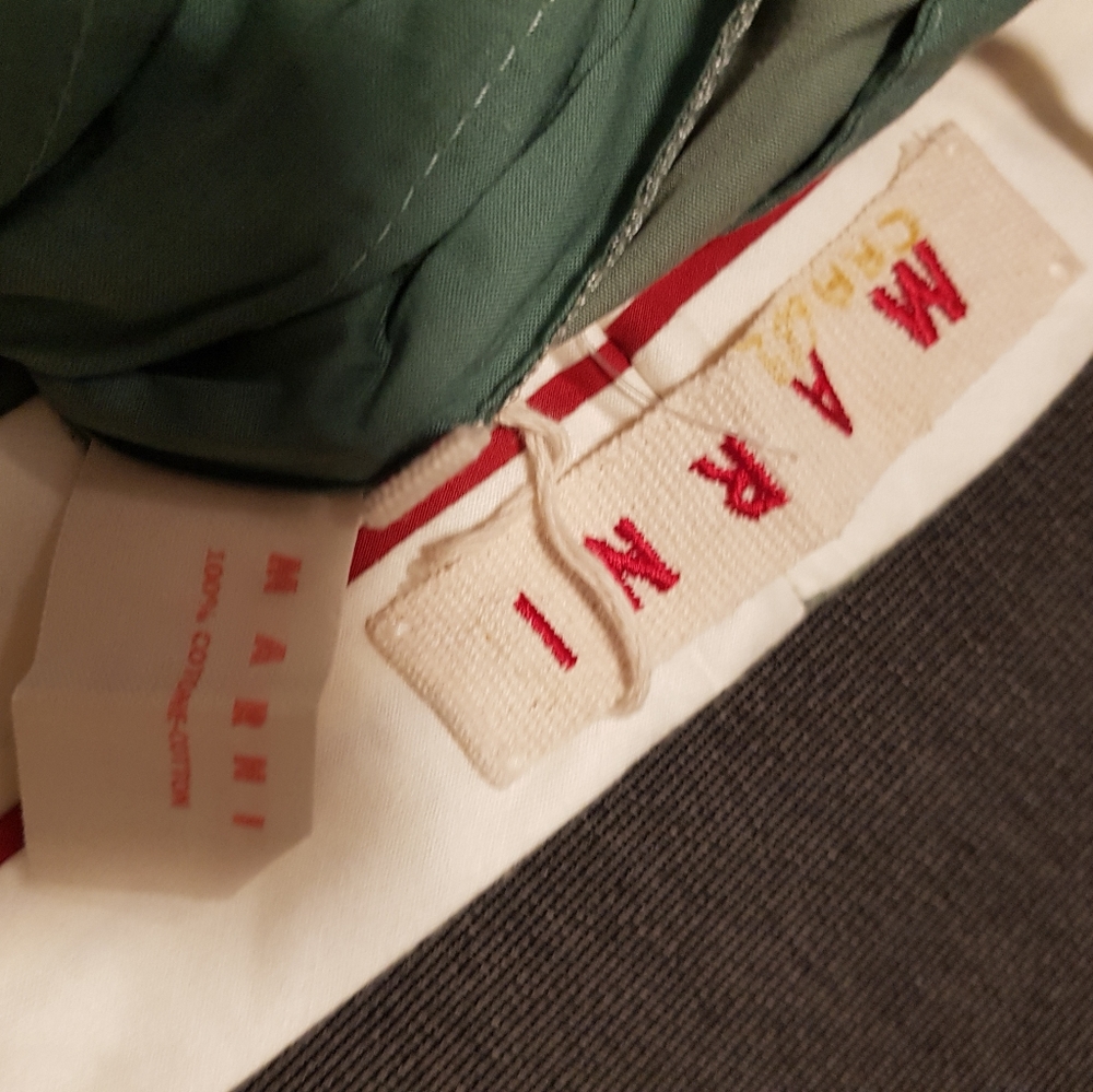 90% off MARNI SIZE 38 EU 100% COTTON PANTS MADE IN ITALY CROPPED original - Picture 8 of 10